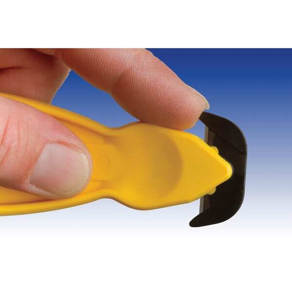 Klever 5 3/4 in. Polymer Safety Recessed Fixed Blade Safety Cutter, 10PK KCJ-2Y