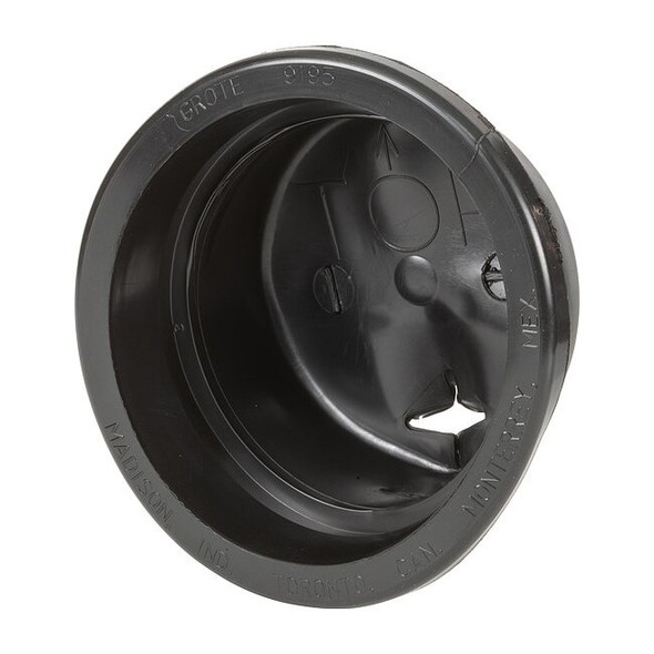 Grote Grommet,Closed Back,4-1/2" ID,PVC,Black 91950