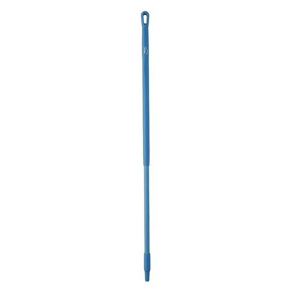Vikan 51" Color Coded Handle, 1 1/4 in Dia, Blue, Fiberglass 29363