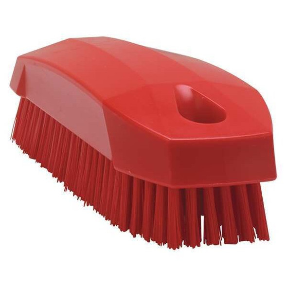 Vikan 4-57/64"L Polyester Block Hand and Nail Brush 64404