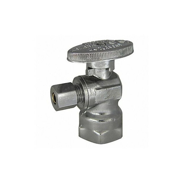 Kissler Water Supply Stop,Brass,1/4-Turn,1/2" 88-9360