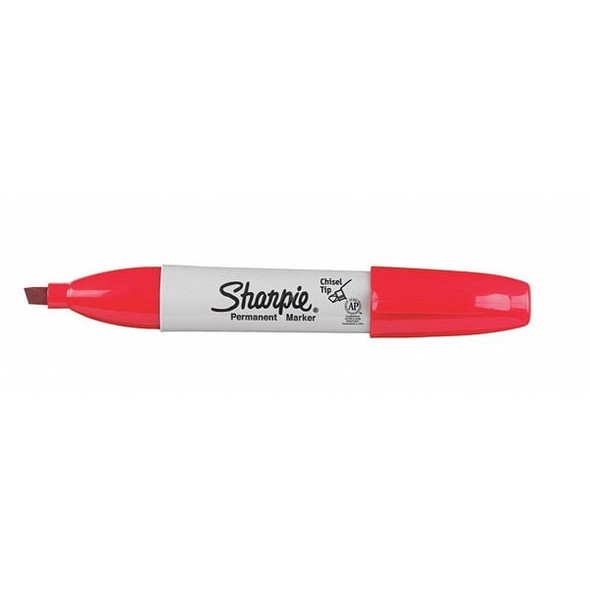Sharpie Permanent Marker, Black, Chisel Tip, Capped, 12 PK 38201