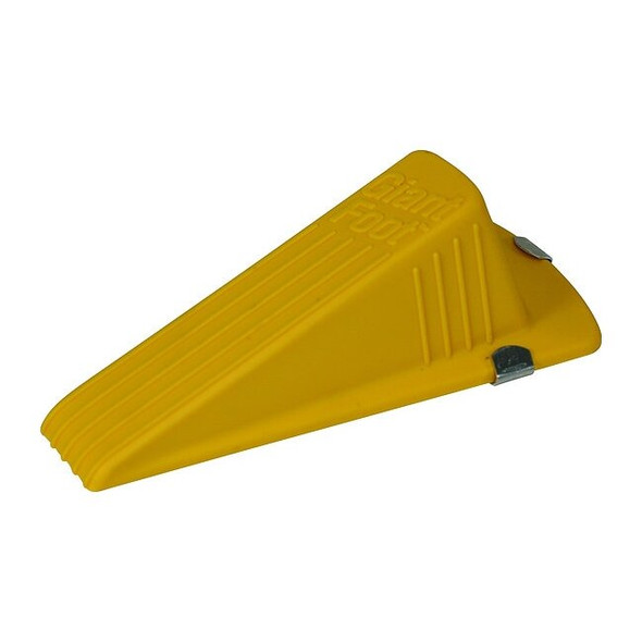 Giant Foot Door Wedge, Rubber, Yellow, 2"H x 3-1/2"W 00967