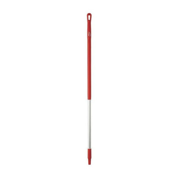 Vikan 51" Color Coded Handle, 1 1/4 in Dia, Red, Aluminum 29354