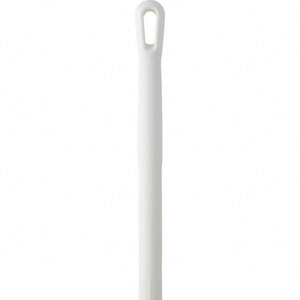 Vikan 51" Color Coded Handle, 1 1/4 in Dia, White, Aluminum 29355