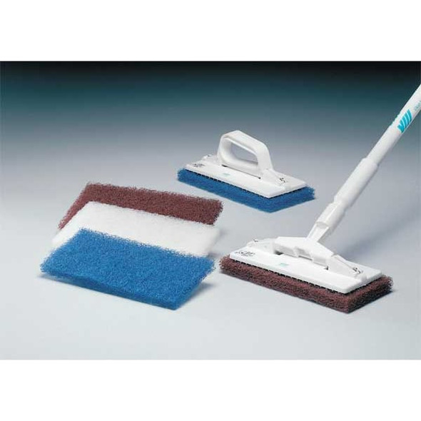 Vikan 59" Color Coded Handle, 1 1/4 in Dia, Yellow, Fiberglass 29386