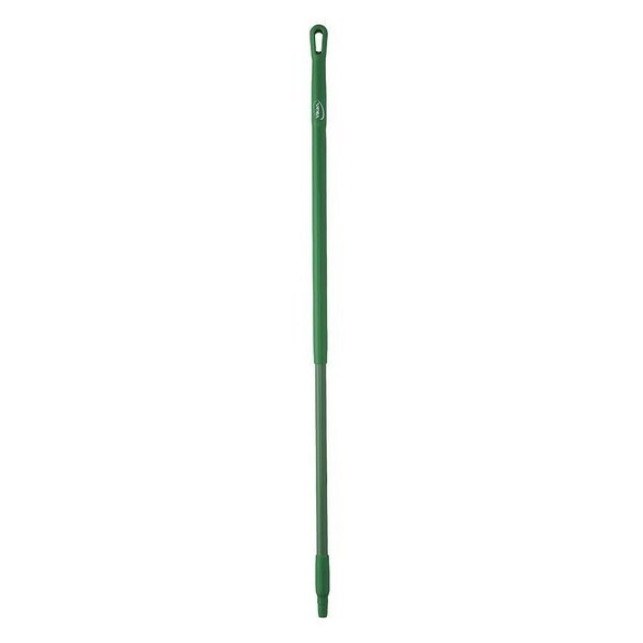Vikan 51" Color Coded Handle, 1 1/4 in Dia, Green, Fiberglass 29362