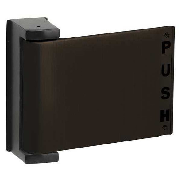 Adams Rite Push Deadlatch Paddle,LH,Dark Bronze 4590-04-00-313