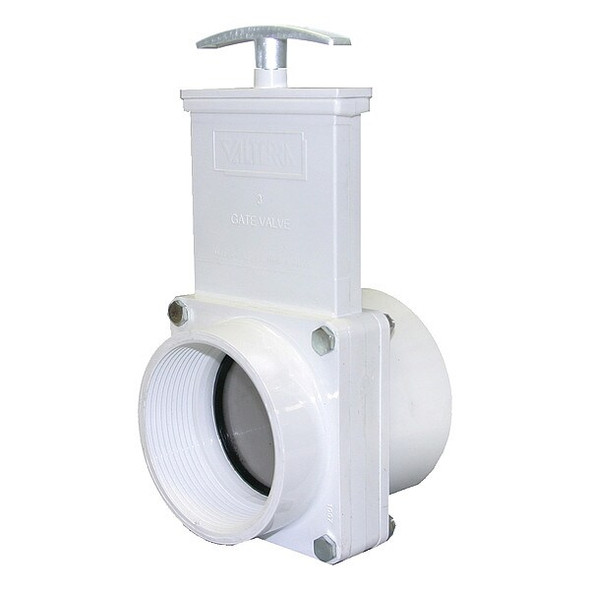 Valterra Gate Valve,3",PVC,IPS 4309GR Valterra Gate Valve,3",PVC,IPS 4309GR