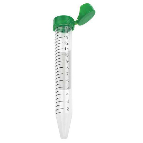 Celltreat Centrifuge Tube, 15mL, Flip-Top, Bag, PK500 229417