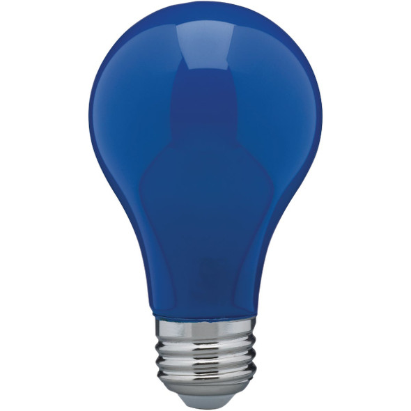 Satco Nuvo 60W Equivalent Blue A19 Medium LED Party Light Bulb S14985