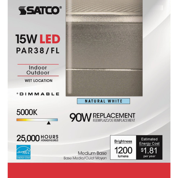 Nuvo 15w Par38med 50kled Bulb S29449 553819
