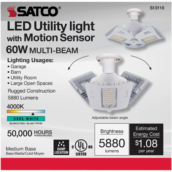 Nuvo 60w Mtn Led Utlity Bulb S13119 557884