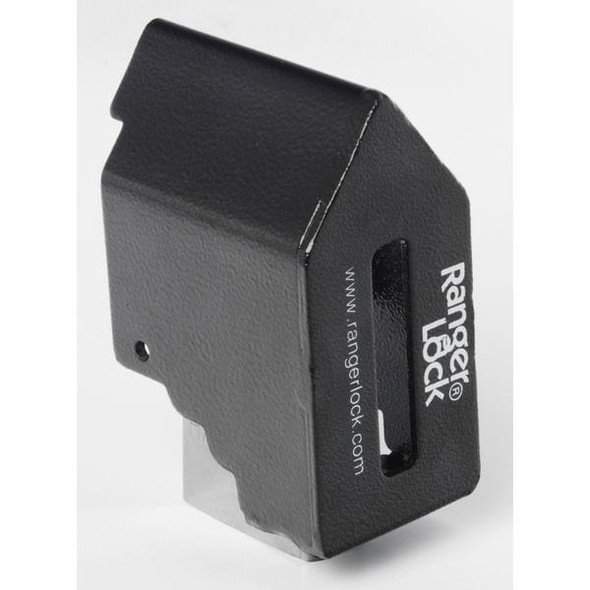 Ranger Lock Padlock Guard,Hardened Steel,Blk,5-1/4"L RGET-0L