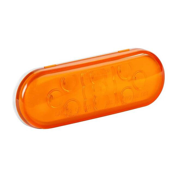 Grote Stop/Turn/Tail Light,Oval,Yellow,6-1/2"L 54133