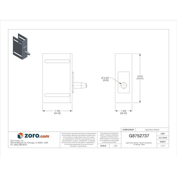Nvent Hoffman Light Door Switch,Remote,Any Enclosure ALFSWD Nvent Hoffman Light Door Switch,Remote,Any Enclosure ALFSWD