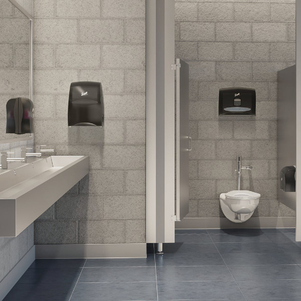 Scott Essential Smoke (Black) Hard Roll Electronic Paper Towel Dispenser Scott Essential Smoke (Black) Hard Roll Electronic Paper Towel Dispenser