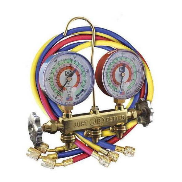 Jb Industries Manifold Gauge Kit,5 ft L,3 1/8 in Gauge 22246