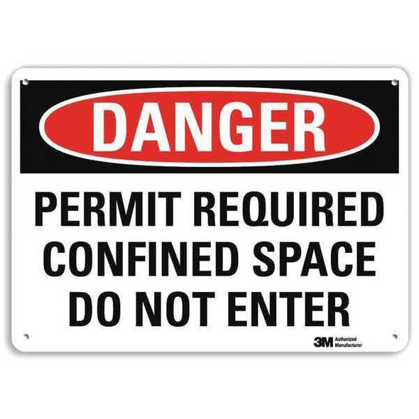 Lyle Danger Sign,14x10 In.,English, U1-1009-RA_14X10 U1-1009-RA_14X10