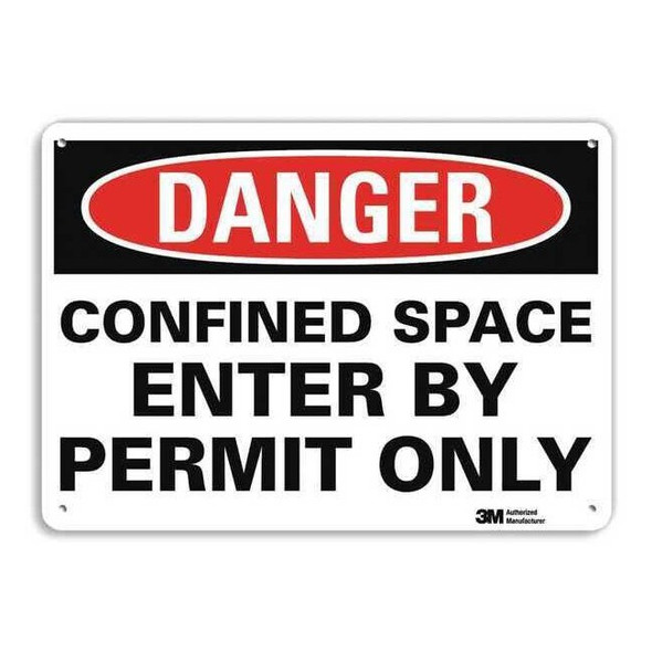 Lyle Danger Sign,14x10 In.,English, U1-1004-RA_14X10 U1-1004-RA_14X10
