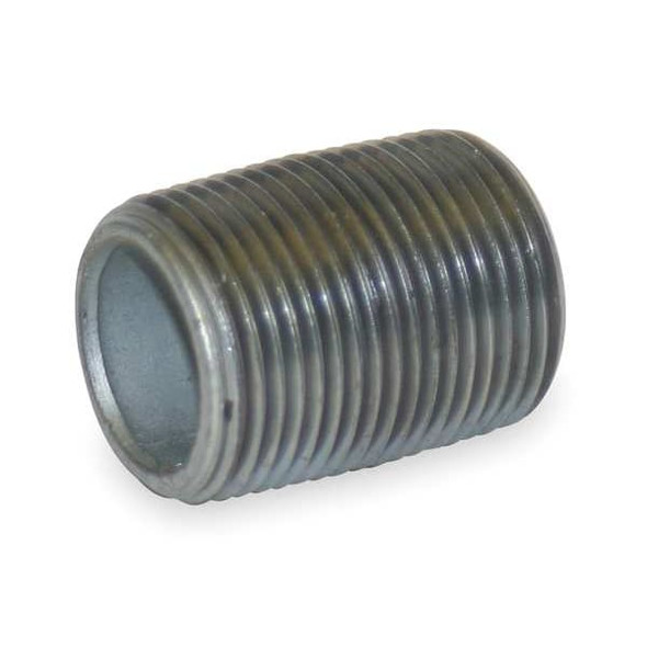 Beck Pipe Nipple,2-1/2".,Close,Galv Steel 0331041202