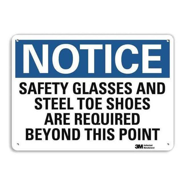 NoticeSign, RecycldReflecAlum, 14inWx10inH, U5-1496-RA_14X10