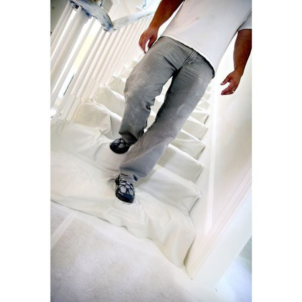 Trimaco Eliminator Leakproof/SlipResistDropCloth, 4ftLx12ftW 80327