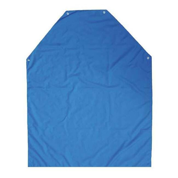 Nasco Bib Apron, Nylon, Polyurethane, Blue, 45 in, Universal A601EB