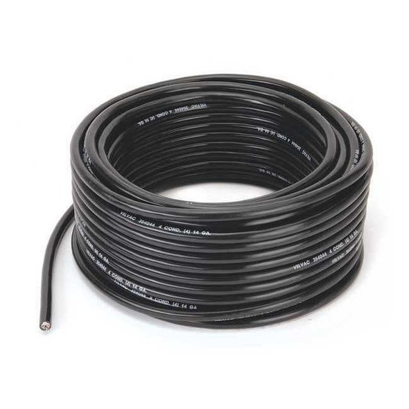 Velvac 14 AWG 4 Conductor Stranded Trailer Cable 100 ft. BK 050001
