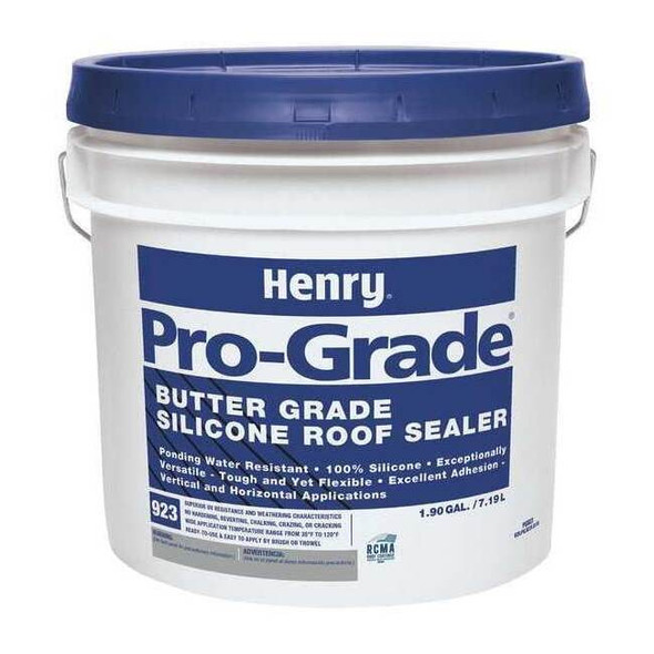 Henry Roofing Sealant, 1.9 gal, Pail, White PG923W120