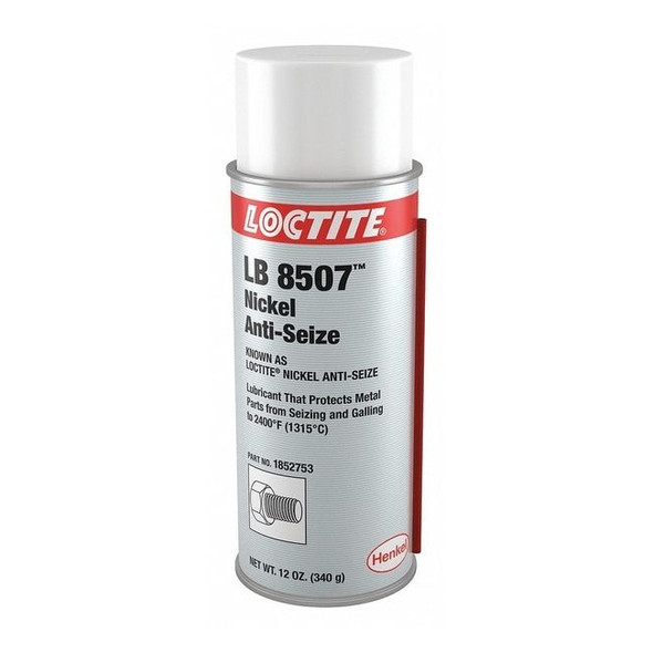 Loctite Anti-Seize,12 oz Spray Can,Nickel LB 8507(TM) NICKEL ANTI-SEIZE 1852753