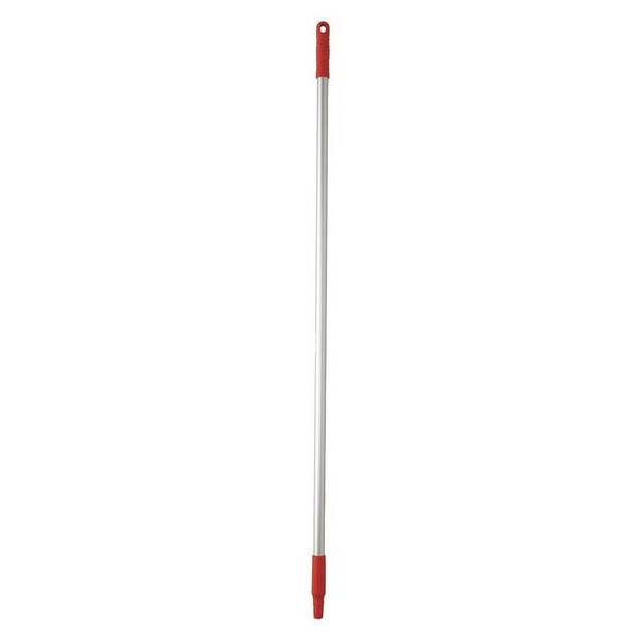 Vikan 50" Color Coded Handle, 1 in Dia, Red, Aluminum 29584