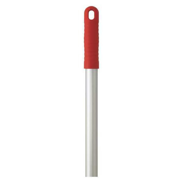 Vikan 50" Color Coded Handle, 1 in Dia, Red, Aluminum 29584