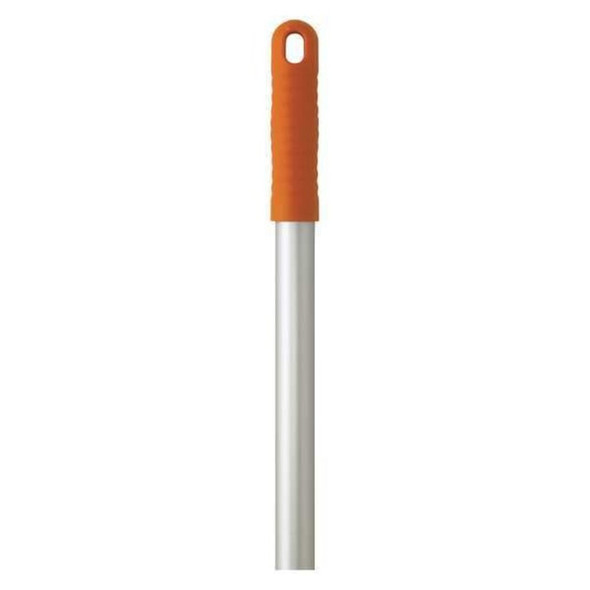 Vikan 50" Color Coded Handle, 1 in Dia, Orange, Aluminum 29587