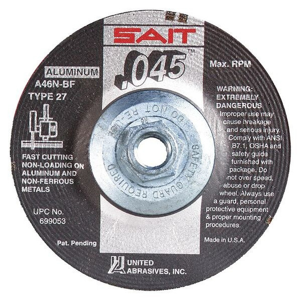 United Abrasives/Sait Abrasive Cut-Off Wheel,0.045 Thickness 23320 United Abrasives/Sait Abrasive Cut-Off Wheel,0.045 Thickness 23320