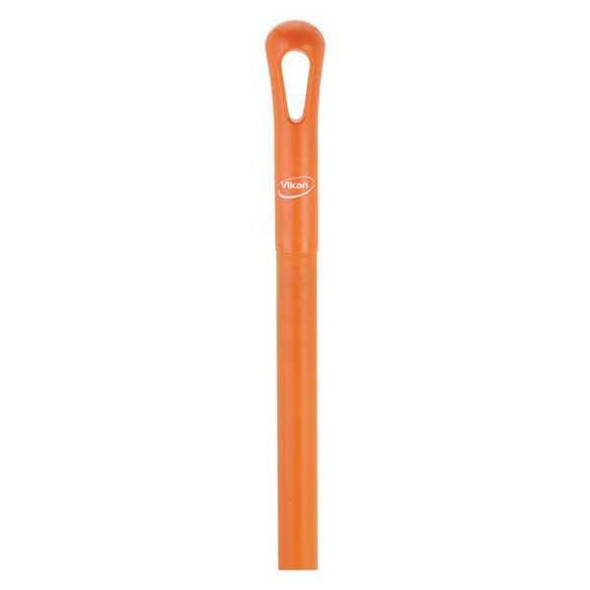 Vikan 51" Color Coded Handle, 1 1-4 in Dia, Orange, Polypropylene 29607