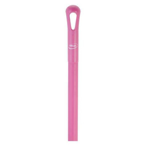 Vikan 59" Color Coded Handle, 1 1-4 in Dia, Pink, Polypropylene 29621