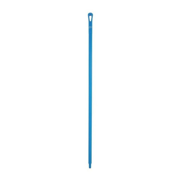 Vikan 1500mm Color Coded Handle, 1 1/4 in Dia, Blue, Polypropylene 29623