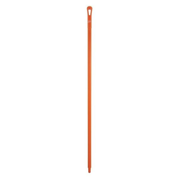 Vikan 59" Color Coded Handle, 1 1/4 in Dia, Orange, Polypropylene 29627