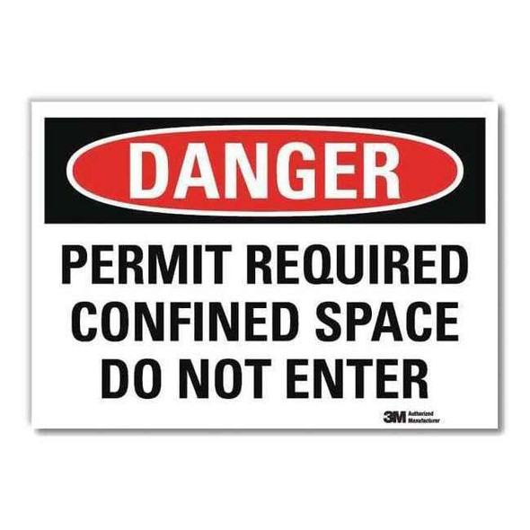 Lyle Danger Sign,14x10 In.,English, U1-1009-RD_14X10 U1-1009-RD_14X10