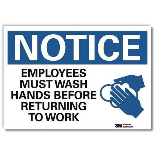 Lyle Notice Sign,10x14in,Reflective Sheeting U1-1045-RD_14X10