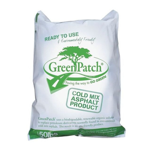 Greenpatch Cold Patch, Bag, Black, Cold Mix Asphalt GP50