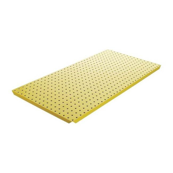 Alligatorboard Pegboard, 16in.Hx32in.W, Metal, Yellow, PK2 ALGBRD16X32YEL