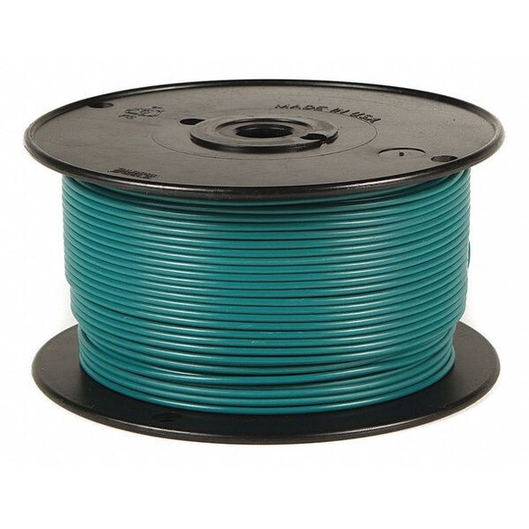 Primary Wire, GPT, 12 AWG, 1C C, Green, PVC, Stranded, 60V, 100 ft.