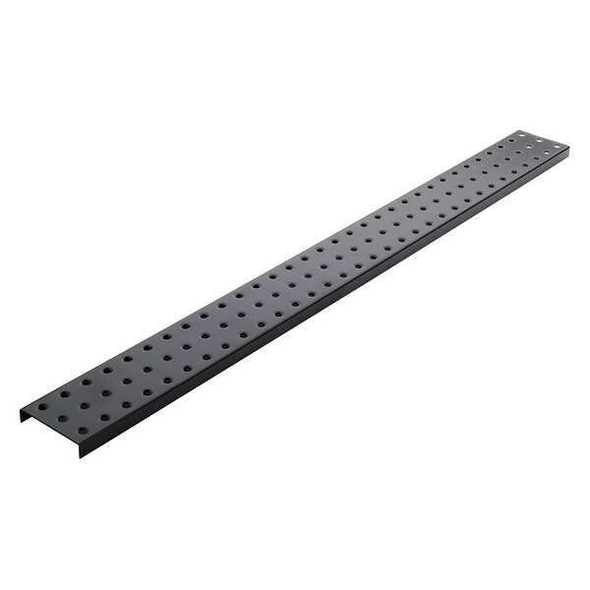 Alligatorboard Pegboard, 3in.Hx32in.W, Metal, Black, PK2 ALGSTRP3X32BLK