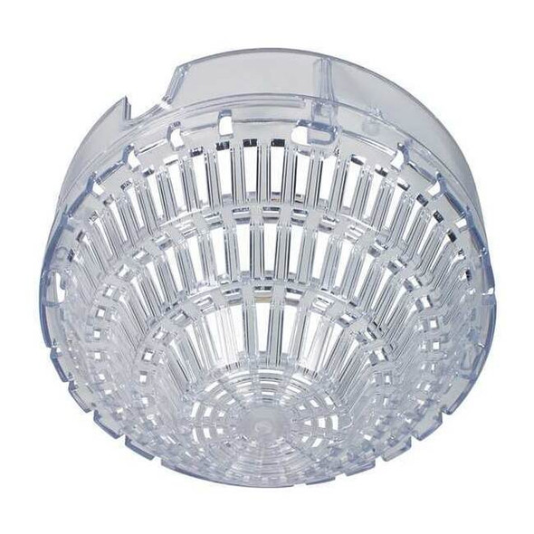 Smoke Detector Damage Stopper Cover, Polycarbonate, Surface Mount, 5 in D, Clear