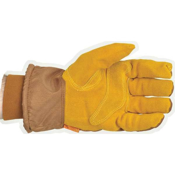 Caiman Cold Protection Gloves, Cowhide Leather Palm, Heatrac Lining, Brown, L ( 9 ) 1352-5