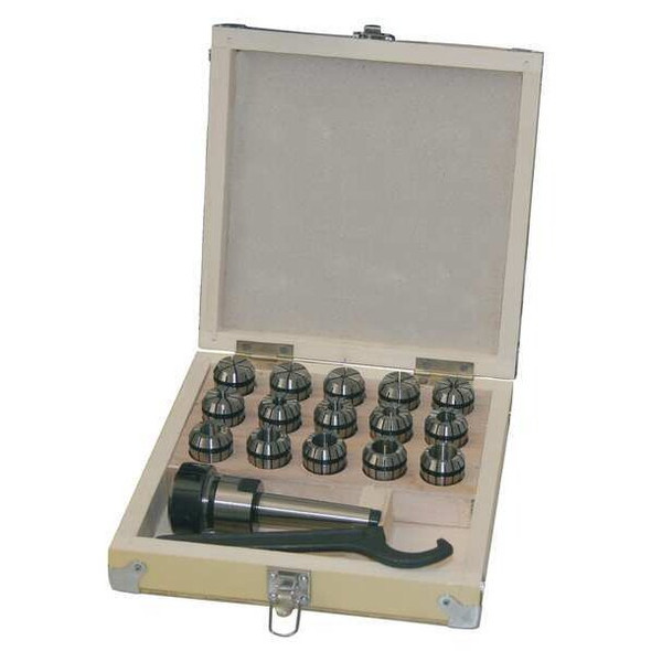 Dayton Collet Chuck Set,11pc,ER25 5TXF8 Dayton Collet Chuck Set,11pc,ER25 5TXF8