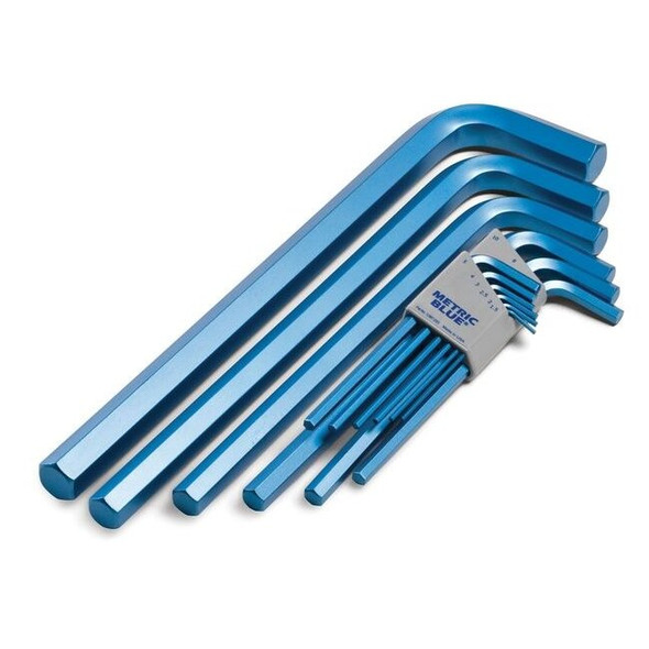 Metric Blue 12 Piece Metric L-Shape Hex Key Set, UST194299 UST194299