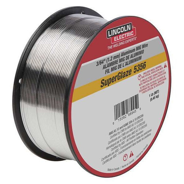 Lincoln Electric MIG Welding Wire,5356,.045,Spool ED030314